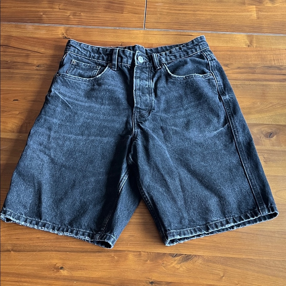 ZARA mens black jorts